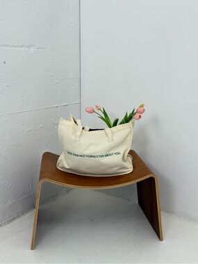 Canvas Tote Bag in Cream